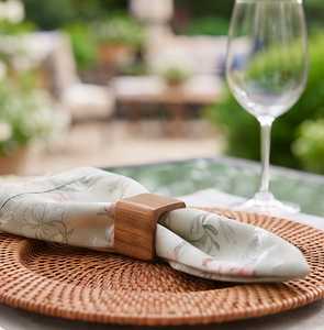 Ronds de serviette en bois faits à la main pour la mise en table, idéaux pour une décoration écologique et les repas quotidiens - Product Image 5