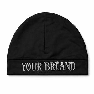 Gorro de Lana Negro con Logotipo Personalizado al por Mayor, Unisex, Ajustable, Elástico, Transpirable, para Viajes al Aire Libre, para las Cuatro Estaciones, de Poliéster - Product Image 4