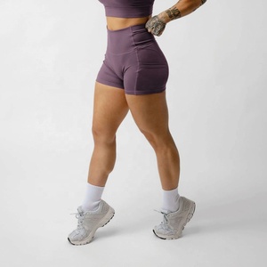 Nouveau chaud femmes bout à bout Yoga tenues sport Gym entraînement Shorts de course Logo personnalisé vêtements de sport Gym exercice Shorts - Product Image 5