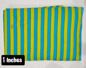 1 inch Stripes Printed 100% Cotton Breathable Lightweight <b>Fabric</b> for Girls Summer Apparel Shirts & Dress - Product Image 1