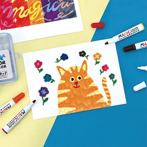 SIMBALION Magic Color Marker, ensemble de 12 marqueurs artistiques à encre à base d'eau, amusants et adaptés aux enfants, qui changent de couleur - Product Image 2