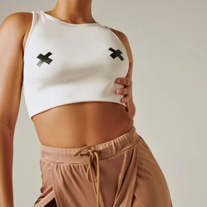 Conjunto de Ropa Moderna para Pole Dance, Top de Cuello Alto, Cintura Alta, Ligero, Transpirable y Elástico para el Verano - Product Image 1