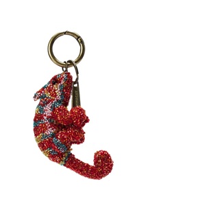 Reusable Glass Ornament Handmade Beaded Keychain <b>Bee</b> Inspired Holiday Charm Colorful Glass Christmas Decor Artisan Crafted - Product Image 3