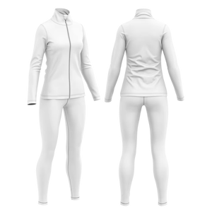 Conjunto Deportivo de Felpa para Mujer, Invierno, Cuello Alto, 100% Algodón, Personalizable, Elegante - Product Image 1