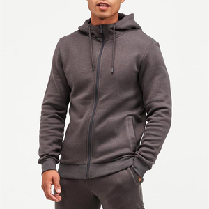 Men's Autumn Tracksuit Set Full-<b>Zip</b> <b>Hooded</b> Sweatshirt With Side Pockets Cargo Joggers Solid Color Casual Wear Regular Fit - Product Image 3