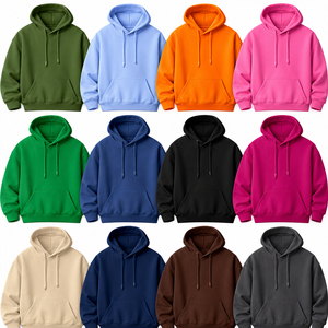 Sweat-shirt à capuche décontracté pour homme, coupe classique, couleur unie, en molleton bouclette, lot de stock du Bangladesh, vente en gros - Product Image 1