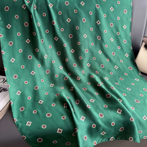 Pañuelo para la Cabeza con Patrón Geométrico al por Mayor, 180*90cm, Pañuelo Largo con Sensación de Seda, Hijabs Musulmanes de Poliéster, Chales de Seda - Product Image 5