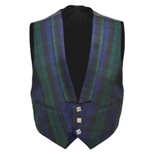 Veste et gilet en laine écossaise Prince Charlie de haute qualité |   Tenue traditionnelle des Highlands pour hommes, en jacquard - Product Image 3
