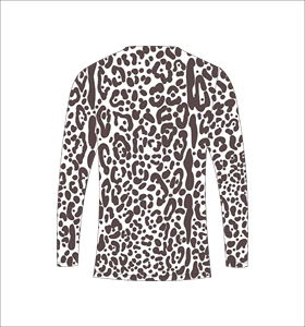 T-shirt de sport à manches longues à imprimé animal abstrait, léger, pour l'entraînement physique - Product Image 6