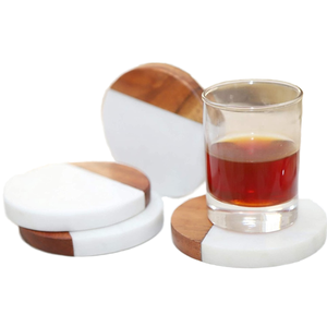 Posavasos Cuadrados Modernos y Ecológicos de Madera RABEH para Hoteles, Restaurantes y Decoración del Hogar - Venta al por Mayor - Product Image 1