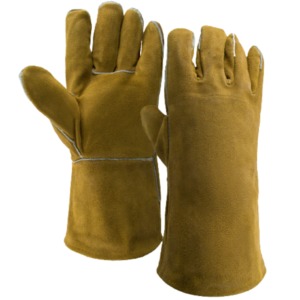 CAPTAIN INDUSTRY CI-WG-107 Gants de soudage en cuir de vachette fabriqués sur mesure en usine, antidérapants, imperméables, protection UV, logo personnalisé - Product Image 4