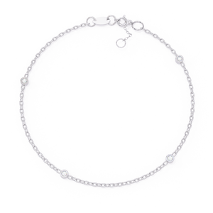 Elegant 14k yellow and white <b>gold</b> minimalist <b>bracelet</b> bezel set round natural diamonds rose <b>gold</b> <b>adjustable</b> chain perfect gift - Product Image 2