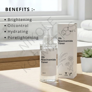 Tónico Facial Hidratante con 3% de Niacinamida y Vitamina E de Nikole Kozmetics, con Glicerina y Agua de Arroz para Todo Tipo de Piel - Product Image 2