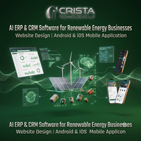 AI ERP CRM Software for Renewable Energy Businesses Website Design Android iOS Mobile Application WordPress Shopify AI eCommerce