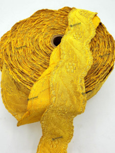 Ribete Ondulado Dorado Metálico de Lujo para Coser, Borde Decorativo de Alta Calidad - Product Image 2