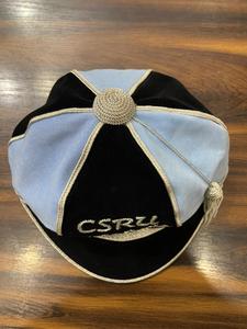 Custom Name Number Velvet Honours Cap Embroidery Wholesale OEM <b>Flat</b> Brim Snapback Graduation Academic Unisex Headwear - Product Image 2