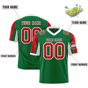 Maillot de football américain personnalisé avec nom, numéro et logo – Maillot personnalisé pour enfants, adultes et garçons - Product Image 2