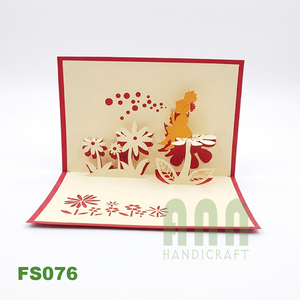 Tarjeta de Regalo 3D Hecha a Mano de Alta Calidad con Diseño de Nido de Pájaro, Estilo Boda, Hecha en Vietnam, Manualidades de Papel Impresas y Troqueladas ANN HANDICRAFT - Product Image 5