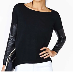 T-shirts de sport à manches courtes en cuir de qualité supérieure, col rond, coupe ample, respirants, vente en gros, faible MOQ, logo personnalisé - Product Image 4