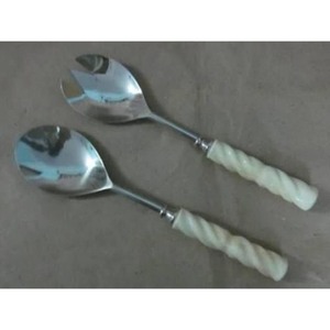 Best deeling fantastic wooden serving tray with floral dual toned enamel printed <b>set</b> of <b>3</b> pcs amazing dining setup - Product Image 3