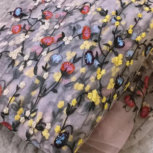 Tela de Chifón Bordada Malty Dobby, 100% Poliéster, Transpirable, Ecológica, para Bodas, Color Personalizado, Suministro Textil, Exportaciones - Product Image 1
