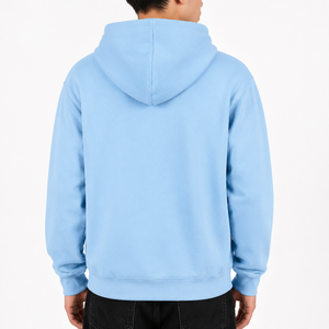 Sweat à capuche zippé surdimensionné pour homme en molleton épais, style streetwear, avec logo personnalisé, vente en gros - Product Image 2