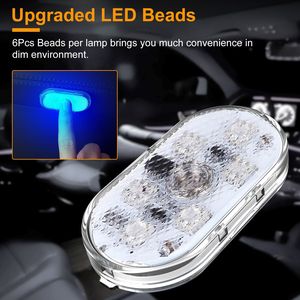 Juego de 4 Luces Interiores Inalámbricas para Auto, Recargables por USB, Magnéticas, con 8 Modos de Iluminación, Accesorios para Auto - Product Image 2