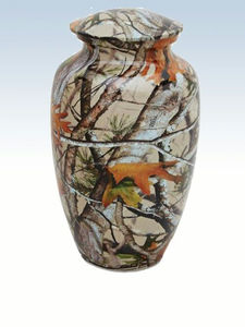 โกศใส่เถ้ากระดูกพิมพ์ลายสำหรับขี้เถ้ากระดูกมนุษย์ศิลปะพิมพ์ลายอลูมิเนียมโกศเก็บขี้เถ้าจากอินเดีย - Product Image 2