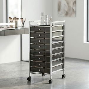 Muebles de Almacenamiento Comerciales al por Mayor, Artículos para el Hogar de Taiwán, Cajonera Multifuncional de Metal Cromado con Cuatro Ruedas para Hospitales y Centros Comerciales - Product Image 1