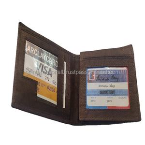 Cartera minimalista de cuero suave para hombre, billetera pequeña de gran capacidad con logotipo aleatorio, barata, nueva - Product Image 1