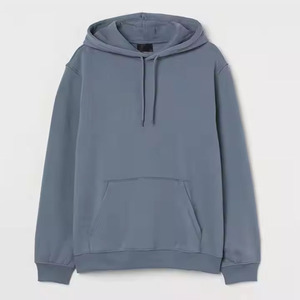 Sudadera con Capucha Extra Grande para Hombre, Color Sólido, Algodón French Terry, Sudadera Informal con Capucha para Otoño - Product Image 2