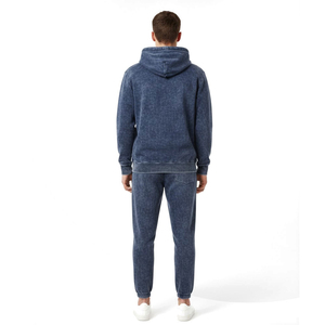 Conjunto Deportivo de Invierno 2026, Color Azul Marino, Lavado Ácido, Transpirable, para Hombre, Estilo Urbano, Felpa de Algodón Grueso, Marca Personalizada, Estilo Casual - Product Image 2