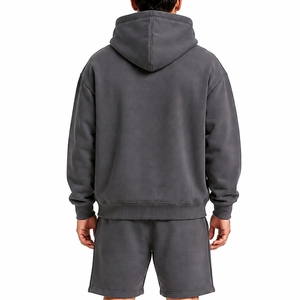 Conjunto de Sudadera con Capucha y Pantalones Cortos para Hombre, Premium, Cómodo, Elegante, Duradero, Casual, Moderno, Versátil, Pantalones Cortos a Juego, Sudadera con Capucha de Tela Suave - Product Image 2