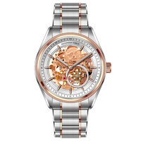 Montre pour homme en acier inoxydable Miyota, automatique, mécanique, sportive, résistante à l'eau 5BAR, 40 mm, analogique, verre saphir, fermoir papillon