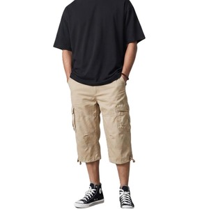 Men's New Designs Canvas Cargo Pants Elastic Waist Multiple Pockets Casual Breathable Cargo Shorts Midweight Autumn Wear 2026 - Product Image 3