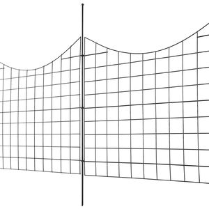 Recinzione da Giardino con Spaziatura tra le Punte di 2,5 Pollici, Altezza 36,6 Pollici, Barriera Decorativa Sotterranea per Animali, Lunghezza 29,5 Pollici - Product Image 3