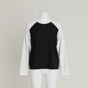 Camisetas de Alta Calidad de 260 gsm, Cuello Redondo, Estampadas, Manga Larga Raglán, Crop Top para Mujer, Ropa Casual, Top de Manga Larga - Product Image 3