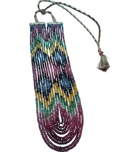 Collar de Cuentas Facetadas Multicolores de Esmeralda, Rubí y Zafiro Naturales, 9 Hilos, Certificado por TASBIYA GEMS, Valorado por Terceros - Product Image 5