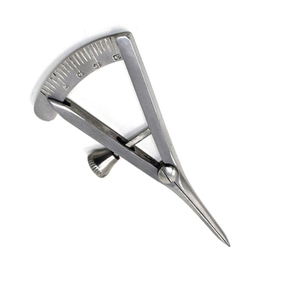 Calibre de mesure manuel Castroviejo, plage de 0 à 20 mm, acier inoxydable allemand, instrument chirurgical réutilisable pour la chirurgie plastique - Product Image 2
