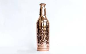 Copper Classic High Quality Reusable Water <b>Bottle</b> with Lid Customizable Capacity for Travel Use - Product Image 4