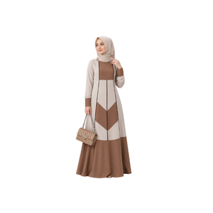 Abaya longue blanche pour femme, manches longues, coupe ample, style Moyen-Orient, en coton, pour usage quotidien, tenue traditionnelle musulmane - Product Image 2