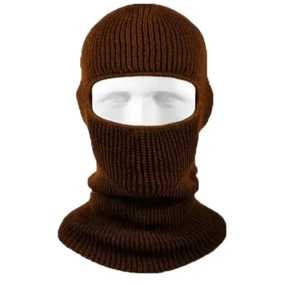 Balaclava en tricot intégral à 1 trou avec logo brodé personnalisé pour l'hiver - Product Image 2