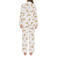 Nueva Llegada, Conjunto de Pijamas Elegantes de Microfibra de Bambú para Mujer, Manga Larga, Delgados, para Otoño y Primavera, Hechos en Bangladesh