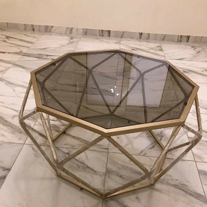 Silver metal legs style living room furniture round modern Decorative Home Decor Modern Metal Side <b>Table</b> - Product Image 1