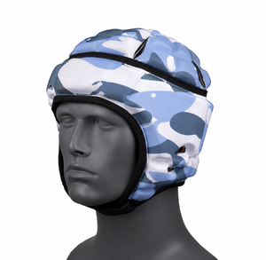 Casque de boxe camouflage bleu en EVA avec fermeture auto-agrippante pour adultes, unisexe, usage sportif, casque de rugby - Product Image 1
