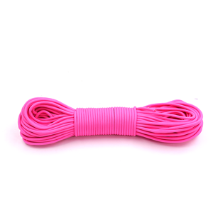 Cuerda de Paracord Rosa de 4 mm, Tipo 550, Cordón de Nailon Multiusos para Camping, Supervivencia, Manualidades y Bricolaje - Product Image 1