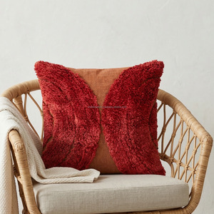 Modern Striped Tufted Cushion <b>Cover</b> with Tassels and Zipper Tufted Cotton Pillow Case Decorative <b>Sofa</b> Bed Cushion <b>Cover</b> - Product Image 5