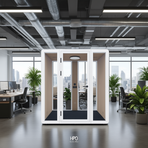 Cabines acoustiques de bureau Duo HIPOD pour une intimité accrue lors des appels téléphoniques, améliorant l'isolation sonore du bureau - Product Image 3