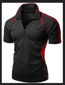 Quick Dry Mesh <b>Polo</b> Shirt Breathable Polyester <b>Zip</b> <b>Up</b> Collar Sport <b>Polo</b> for Training Team Wear - Product Image 3
