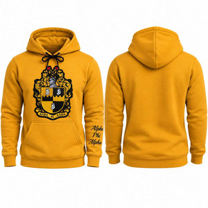 Sudadera con capucha y cremallera dorada para hombre, con letras griegas Alpha Phi Alpha 1906, estampado por sublimación, con bolsillo - Product Image 4